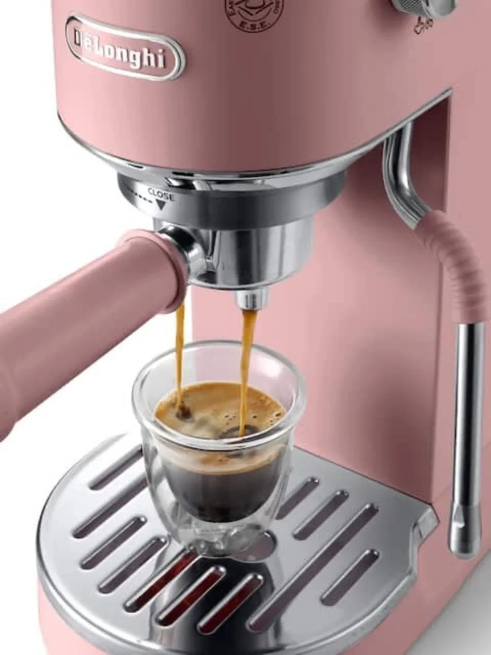 DeLonghi Dedica Duo Espresso & Cold Brew Coffee Maker - Pink